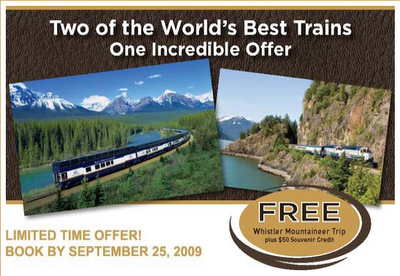 Whistler Mountaineer for FREE
