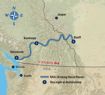 rocky mountaineer classic rail vacation - banff