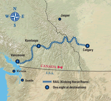 rocky mountaineer classic rail vacation - calgary