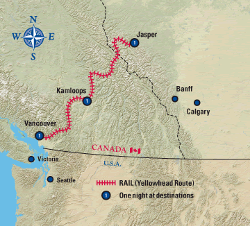rocky mountaineer classic rail vacation - jasper