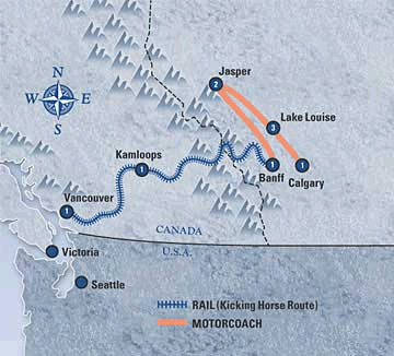 rocky mountaineer winter in the canadian rockies