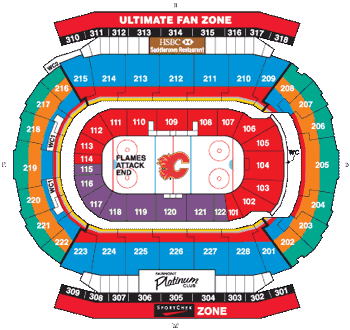 calgary flames saddledome seating