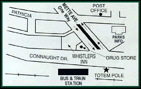 map - the whistlers inn, jasper, canadian rockies