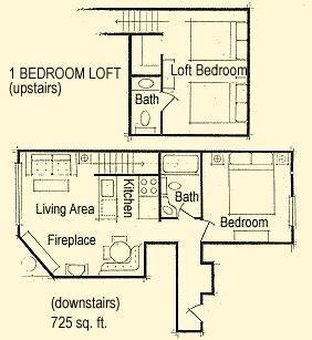 Banff Douglas Fir - 1 Bedroom with Loft Plan