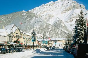 banff avenue, banff, canadian rockies