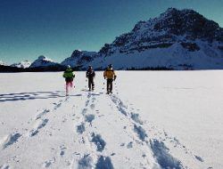 snowshoeing