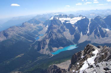 consolation lakes and moraine lake