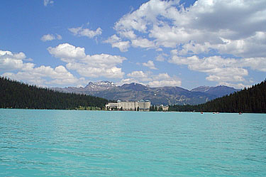 lake louise - view from a canoe 