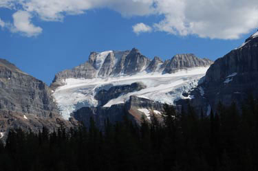 glacier at moraine lake