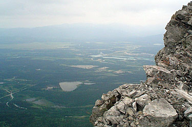 view from mount yamnuska - end mountain