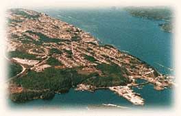 aerial view of prince rupert