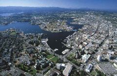 aerial view of victoria