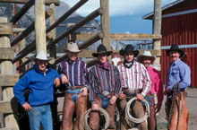 banff horseback riding - cowboys